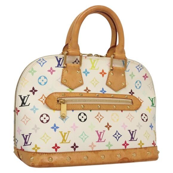 LOUIS VUITTON Monogram Multicolor Alma Hand Bag White M92647 - Picture 1 of 16